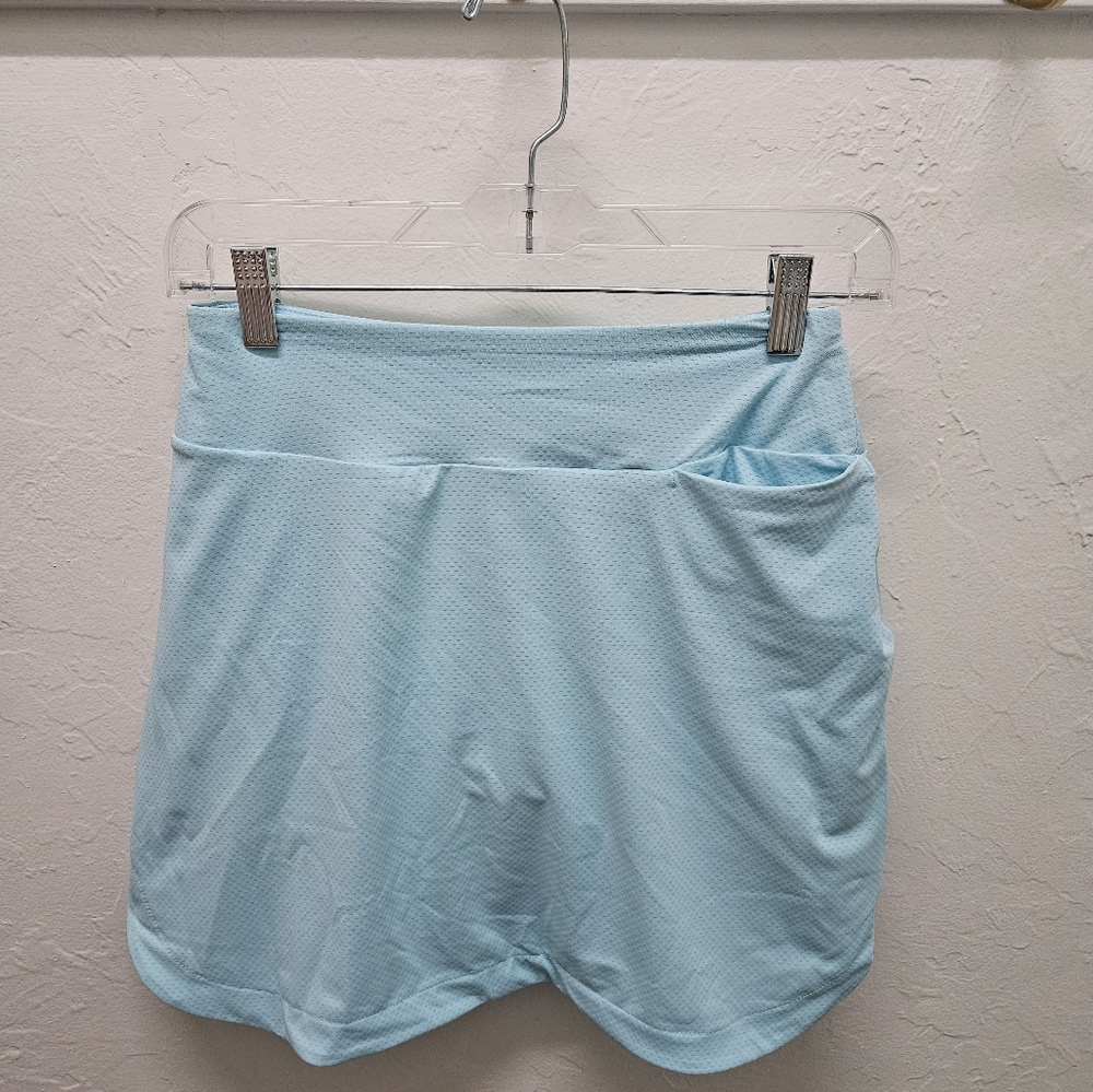Baby blue tennis skort